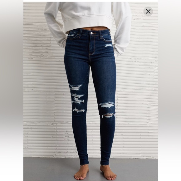 American Eagle Outfitters Denim - American Eagle Outfitters Hi-Rise Distressed Jegging Jeans size 16 S.